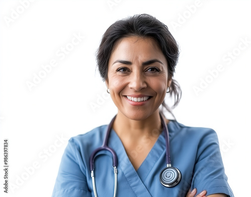 Hispanic Nurse Isolated
