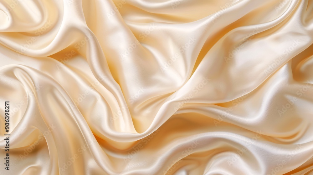 Fototapeta premium Cream fabric background