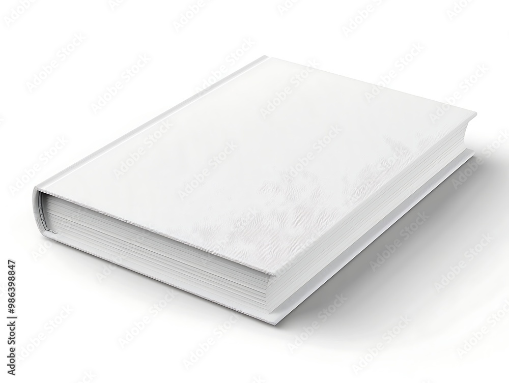 Blank white book isolated on white background. 3d illustration. Blank white book isolated on white background. 3d illustration.