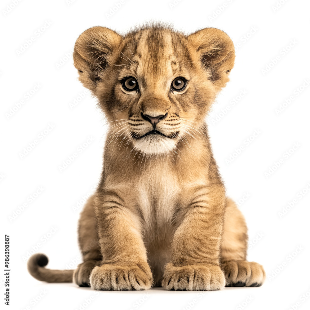 Lion Cub Isolated Lion Cub Isolated