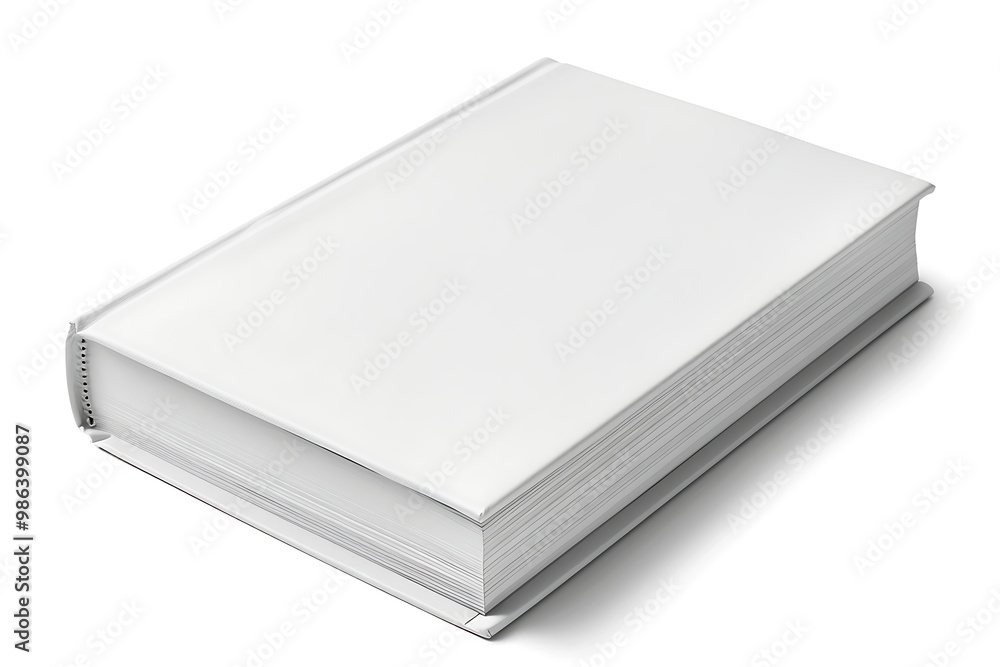 Blank white book isolated on white background. 3d illustration. Blank white book isolated on white background. 3d illustration.
