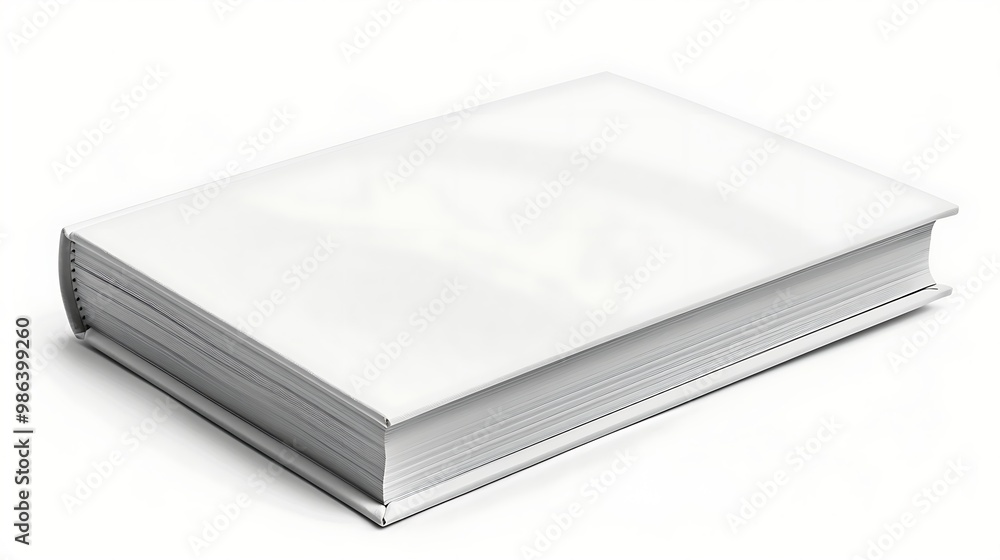 Blank white book isolated on white background. 3d illustration. Blank white book isolated on white background. 3d illustration.