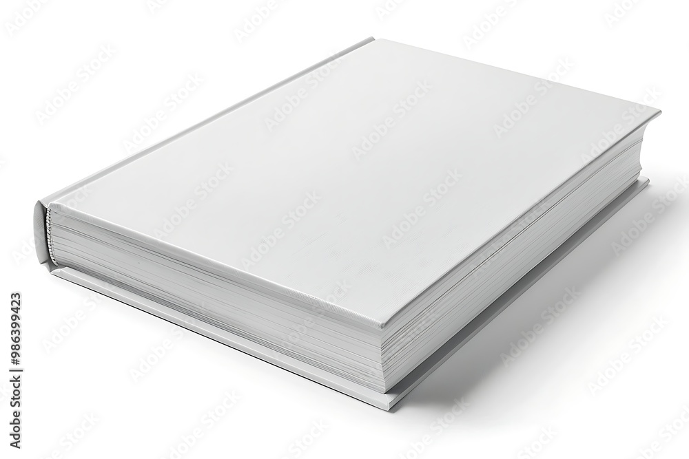 Blank white book isolated on white background. 3d illustration. Blank white book isolated on white background. 3d illustration.