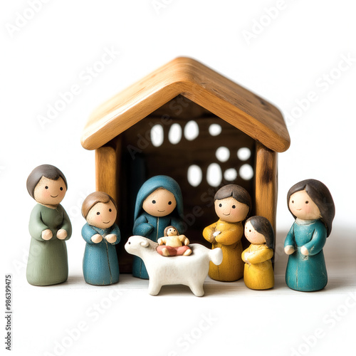Nativity Scene Isolated