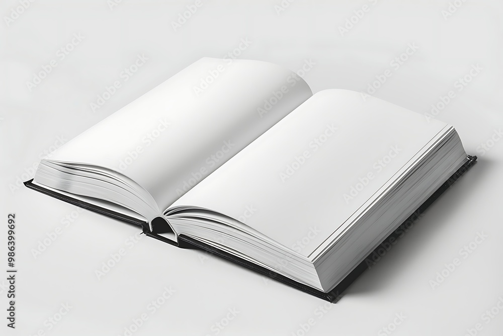 Blank white book isolated on white background. 3d illustration. Blank white book isolated on white background. 3d illustration.