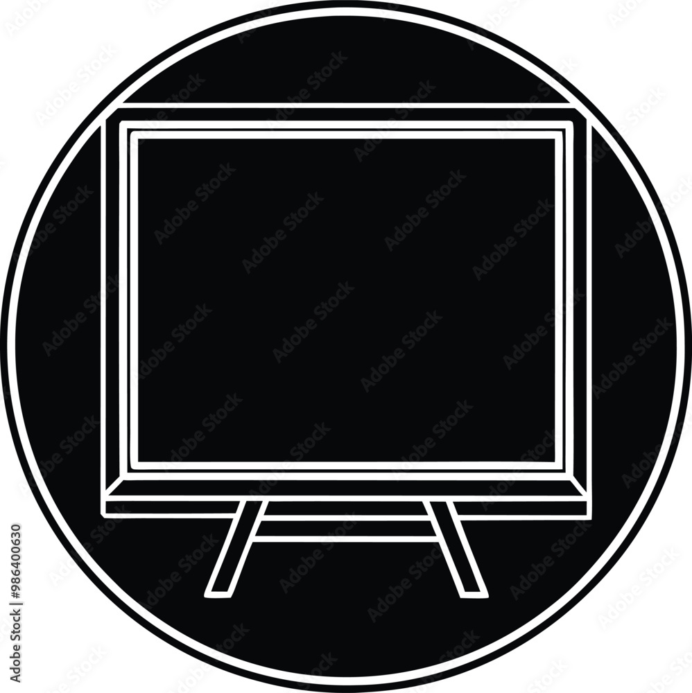 Versatile Chalkboard Icon Vector Illustration for Educational Content
Versatile Chalkboard Icon Vector Illustration for Educational Content