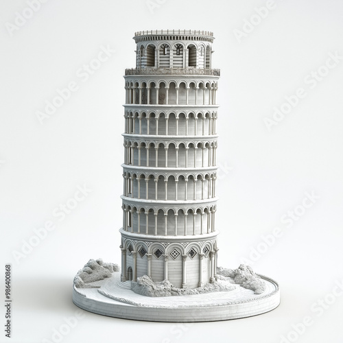 Pisa Tower Isolated