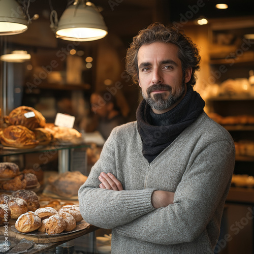 Shop Owner Isolated