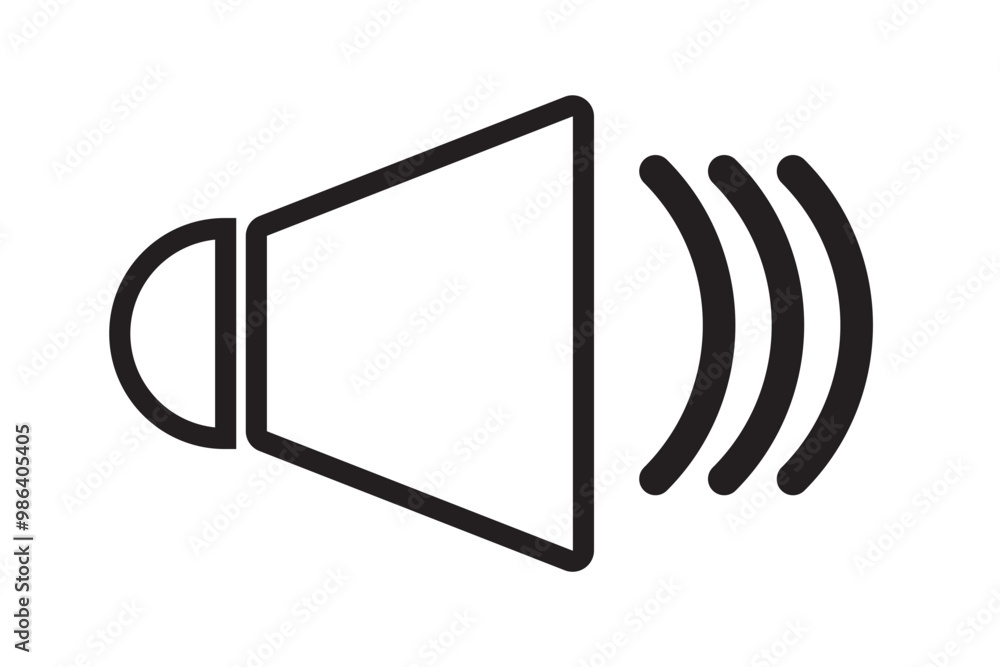 Speaker icon set illustration. volume sign and symbol. loudspeaker icon design eps 10 Speaker icon set illustration. volume sign and symbol. loudspeaker icon design eps 10