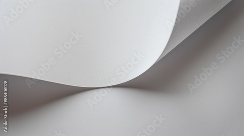 Abstract White Paper Curve