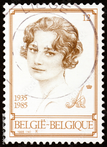 Postage stamp Belgium 1985 Queen Astrid (1905-1935) photo