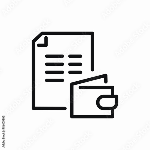 finance expences report icon sign vector