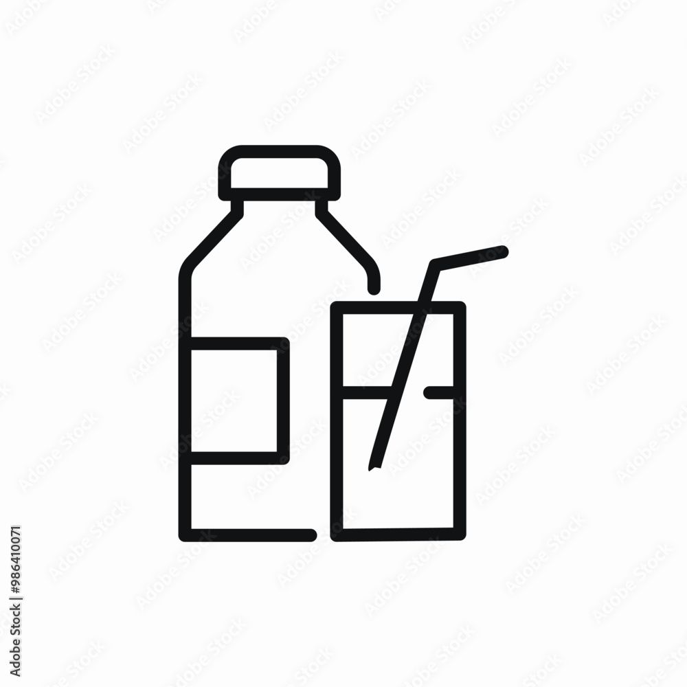 milk bottle juice icon sign vector milk bottle juice icon sign vector