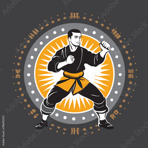 vector kung fu china