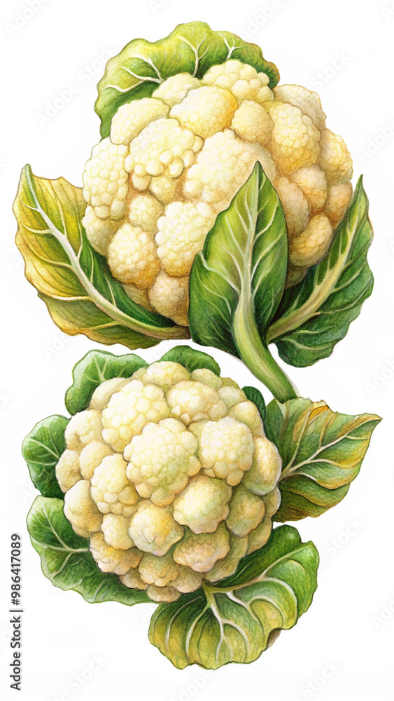 Fototapeta premium Floating Cauliflowers Defying Gravity