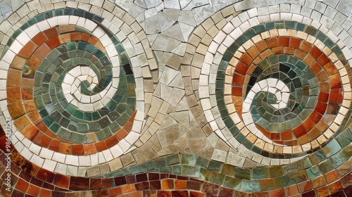 Spiral Mosaic Art