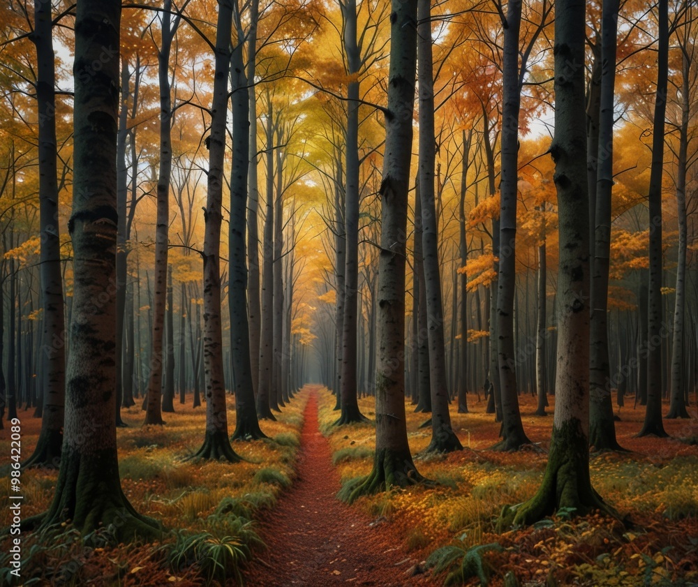 Obraz premium Autumn forest