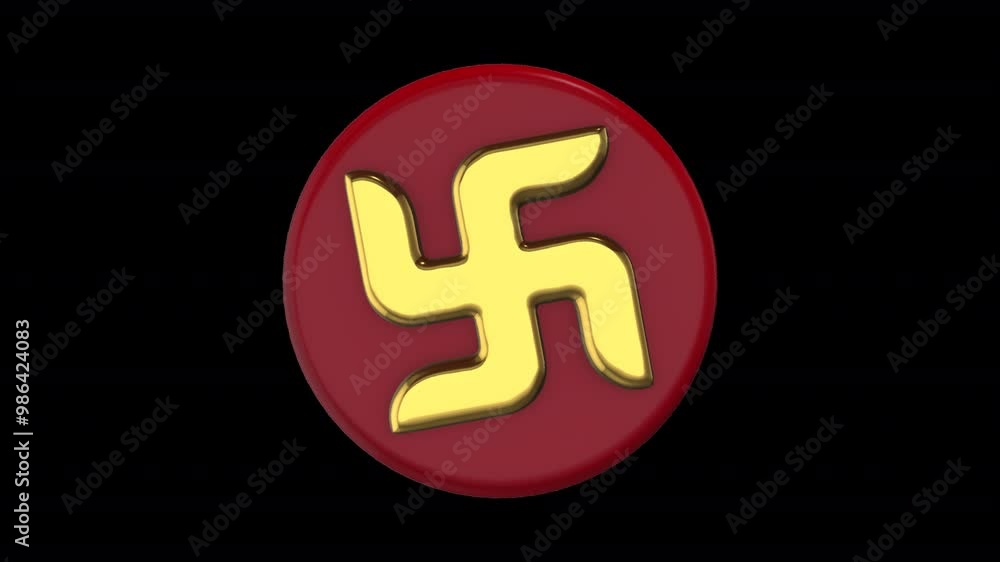 The Swastik Icon Animation is a beautifully crafted 3-second visual that represents the sacred and auspicious Swastik symbol, widely revered in Hinduism, Buddhism, and Jainism. The Swastik, The Swastik Icon Animation is a beautifully crafted 3-second visual that represents the sacred and auspicious Swastik symbol, widely revered in Hinduism, Buddhism, and Jainism. The Swastik,