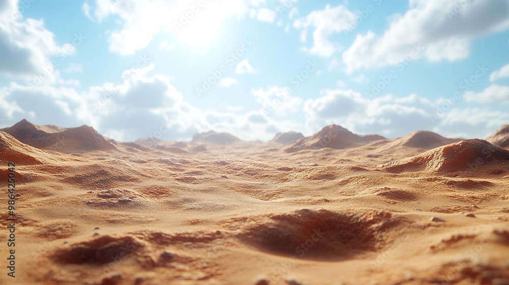 Stunning Desert Landscape with Rolling Sand Dunes Stunning Desert Landscape with Rolling Sand Dunes