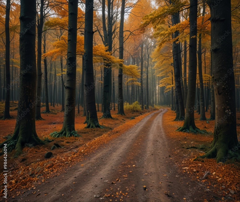 Fototapeta premium Autumn forest