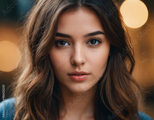 close up portrait of a woman