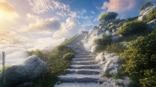 Steps to the sun.