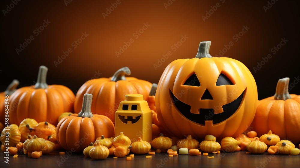 Decorative Pumpkin Candy Bowl for Halloween Party Snacks Decorative Pumpkin Candy Bowl for Halloween Party Snacks
