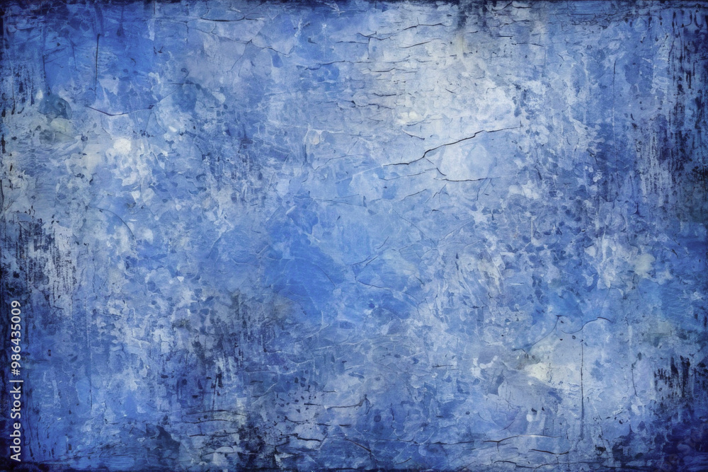 Serene blue grunge texture with worn, cracked appearance and darkened edges, abstract background. For decoration, artistic application, banner, advertising, backdrop, modern artwork, creative project Serene blue grunge texture with worn, cracked appearance and darkened edges, abstract background. For decoration, artistic application, banner, advertising, backdrop, modern artwork, creative project