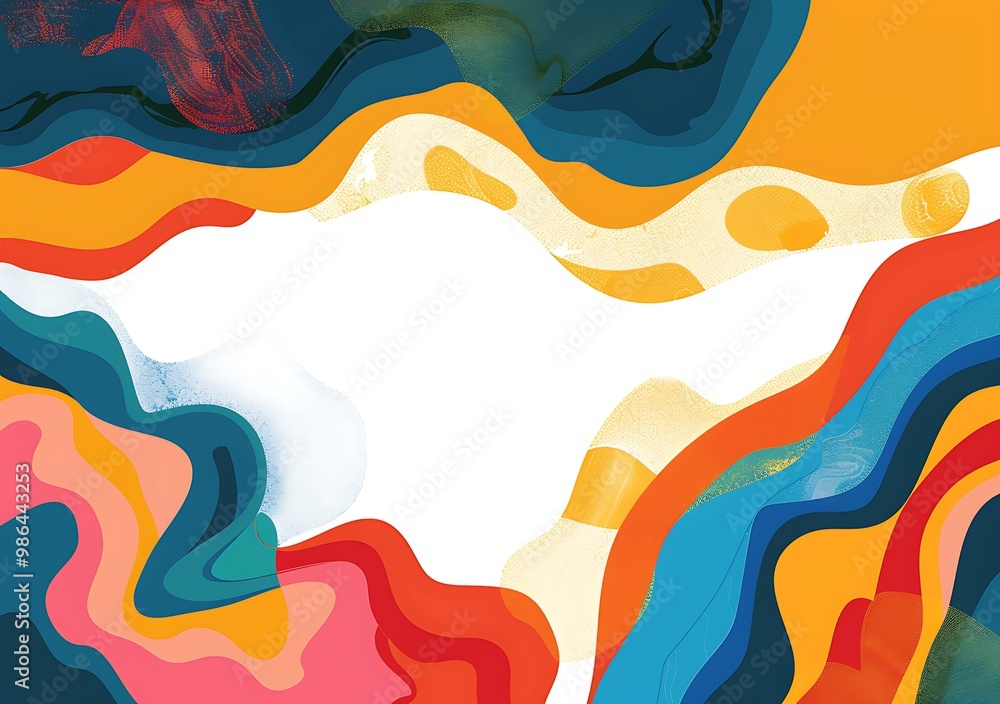 Abstract Colorful Wave Pattern Background Design Abstract Colorful Wave Pattern Background Design
