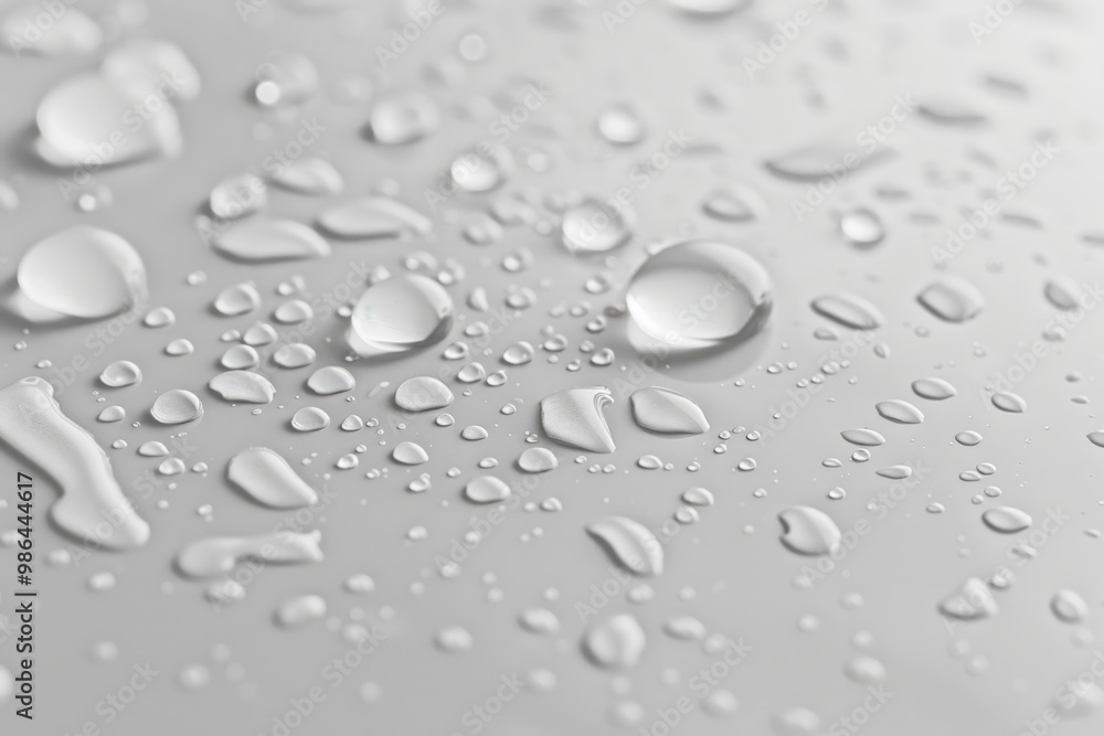 Raindrops on gray background with bubbles for creative design. Raindrops on gray background with bubbles for creative design.