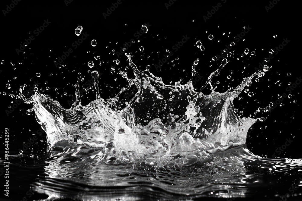 water splash isolated on black background water splash isolated on black background. water splash isolated on black background water splash isolated on black background.