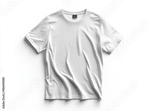 White T Shirt Mockup Clothing Design Template