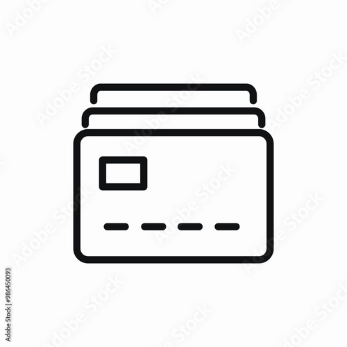 bank card finance icon sign vector