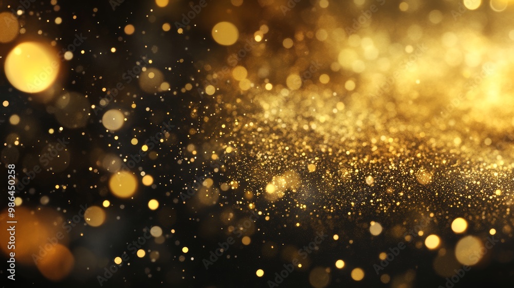 Golden Celebration Background for Party and Anniversary Decorations Generative AI Golden Celebration Background for Party and Anniversary Decorations Generative AI