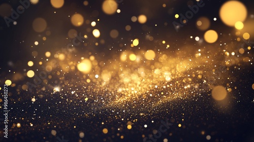 Wallpaper Mural Golden Celebration Background for Party and Anniversary Decorations Generative AI Torontodigital.ca