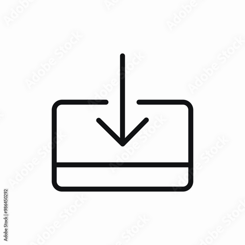 bank card receive funds icon sign vector