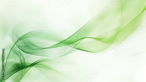 Abstract Green and White Background for Design and Decoration Generative AI