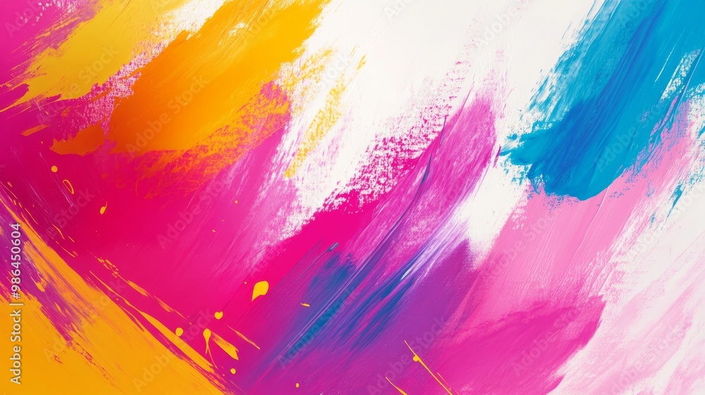 Abstract Background with Paint Brush Touch, Bright and Simple Music Concept Generative AI Abstract Background with Paint Brush Touch, Bright and Simple Music Concept Generative AI