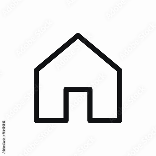 house home page icon sign vector