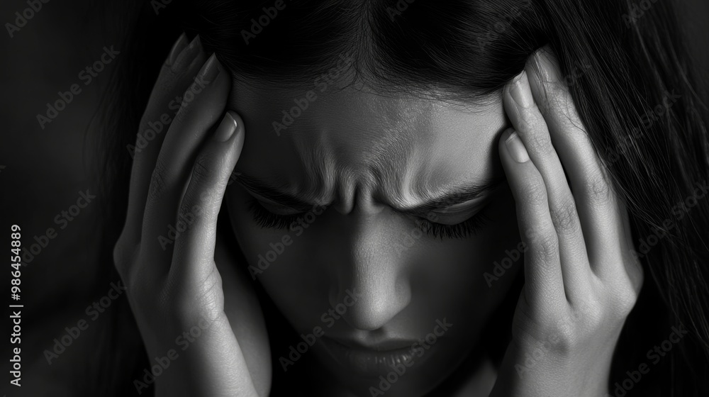 Headache Relief Concept with Abstract Art Generative AI Headache Relief Concept with Abstract Art Generative AI