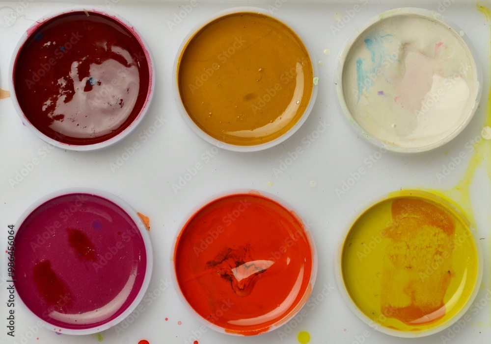 watercolor paint tray