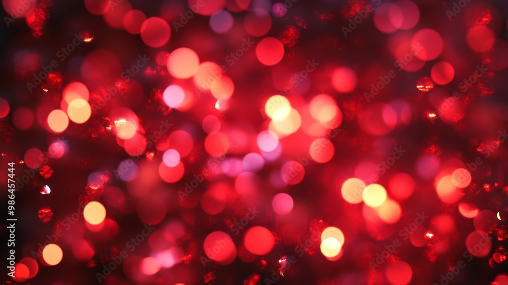 Vibrant Red Abstract Christmas Pattern for Holiday Designs Generative AI Vibrant Red Abstract Christmas Pattern for Holiday Designs Generative AI