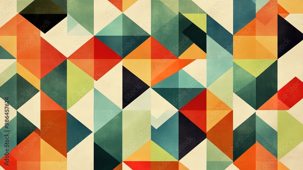 Repetitive geometric pattern in modern colors and clean design Repetitive geometric pattern in modern colors and clean design