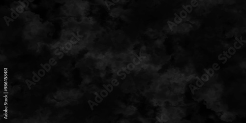 Abstract black fog design with smoke texture overlays. fume overlay design. background with smoke on black and Fog and smoky effect for photos design. Misty fog effect and Isolated black background.	