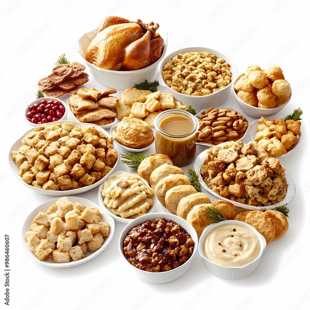 Traditional Thanksgiving Food Spread Traditional Thanksgiving Food Spread