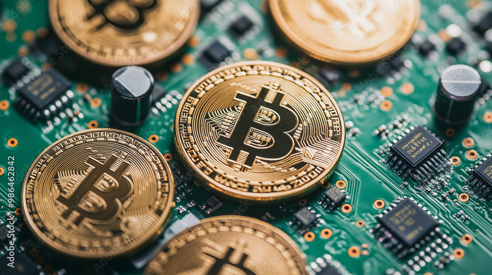 Futuristic Financial Growth Hologram with Digital Currency Evolution, Ai Futuristic Financial Growth Hologram with Digital Currency Evolution, Ai