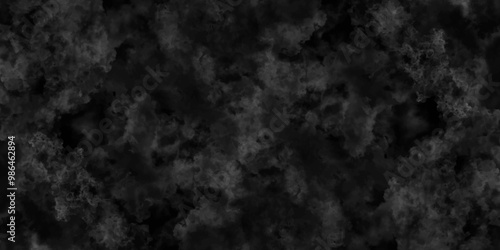 Abstract black fog design with smoke texture overlays. fume overlay design. background with smoke on black and Fog and smoky effect for photos design. Misty fog effect and Isolated black background.	