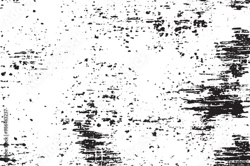 Wallpaper Mural Distressed and damaged abstract grunge pattern with a grainy, noisy overlay on a black-and-white ink surface Torontodigital.ca