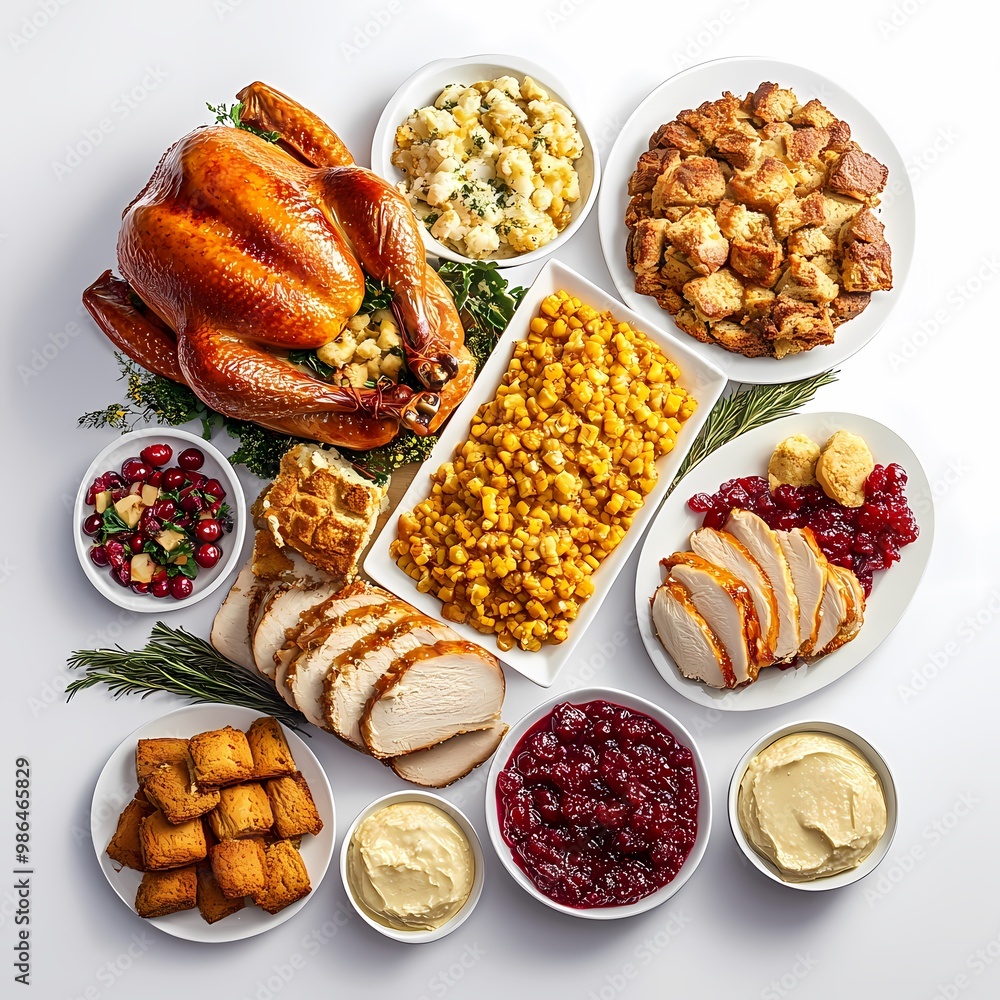 Traditional Thanksgiving Feast Arrangement Traditional Thanksgiving Feast Arrangement