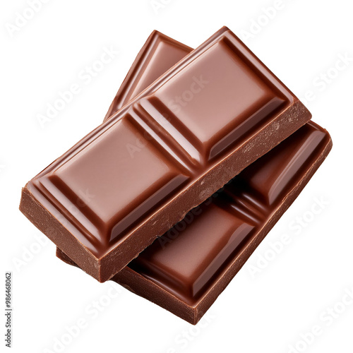 chocolate isolated on white background